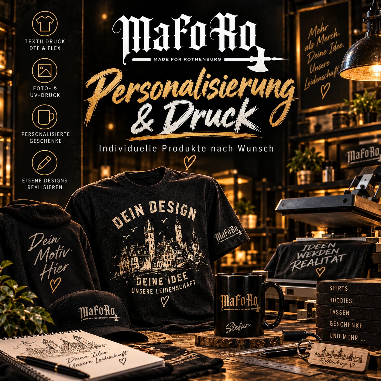 MaFoRo Kategorie-Grafik: Personalisierung & Druck